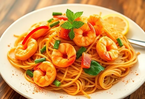 Pad Thai met Garnalen