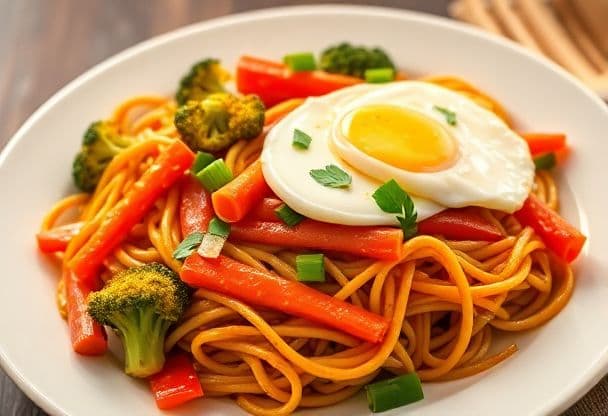 Pad Thai met Groenten en Ei