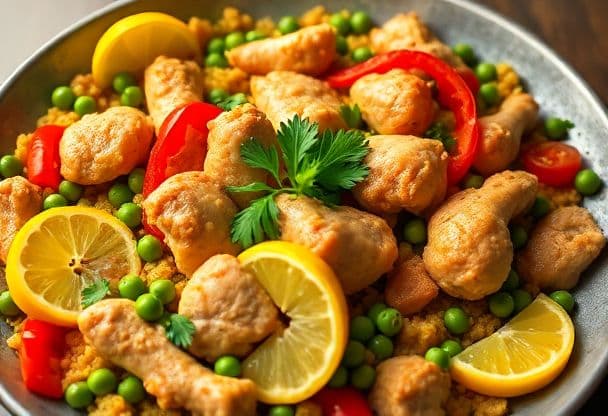 Klassieke Paella met Kip en Groenten