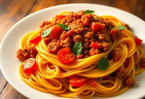 Pasta Bolognese met Paprika