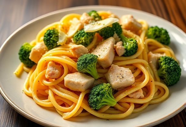Pasta met Broccoli en Kip