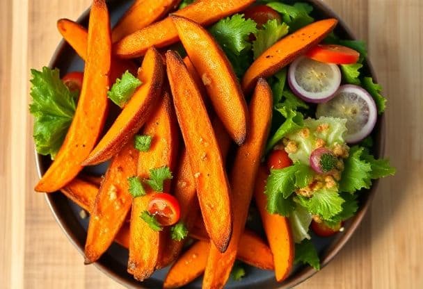 Patat Friet met Zoete Aardappel