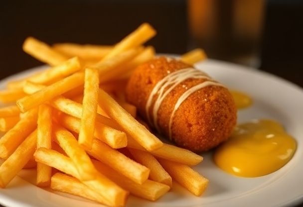 Patat met Kroket