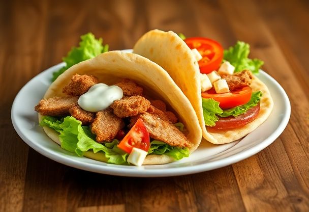 Pita Gyros met Kip