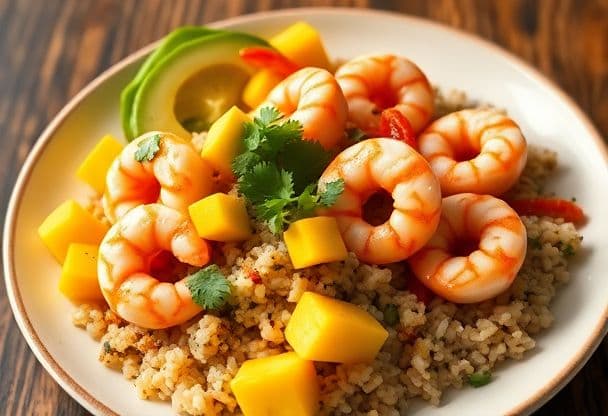 Poké Bowl met Garnalen