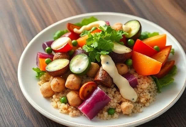 Poké Bowl met Gegrilde Groenten