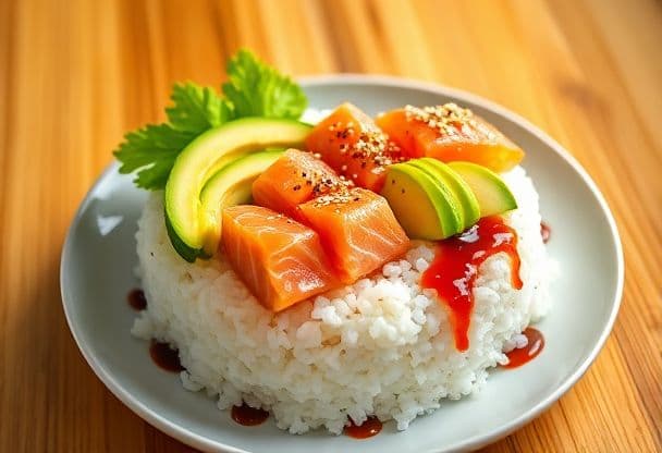Poké Bowl met Zalm en Avocado