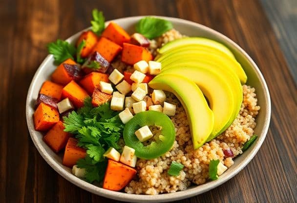 Poké Bowl met Zoete Aardappel
