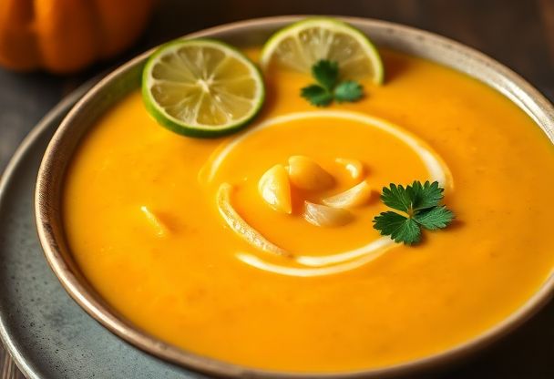 Pompoensoep met Kokosmelk