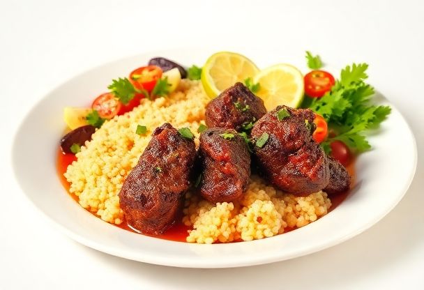 Ras el Hanout Lamsvlees met Couscous
