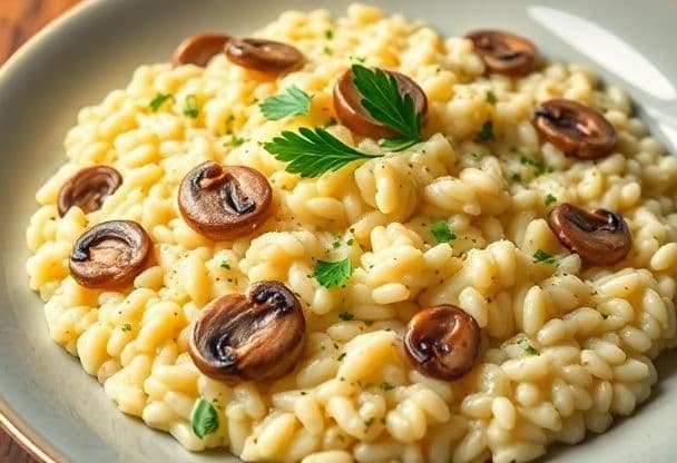 Risotto met Paddenstoelen