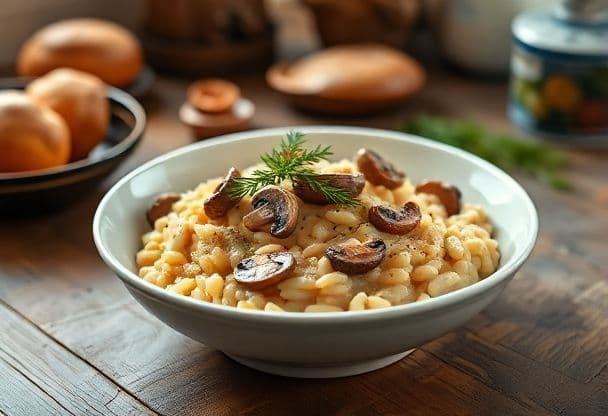 Romige Champignonrisotto met Kip in Slechts 30 Minuten
