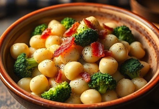 Romige Gnocchi met Broccoli en Spekjes