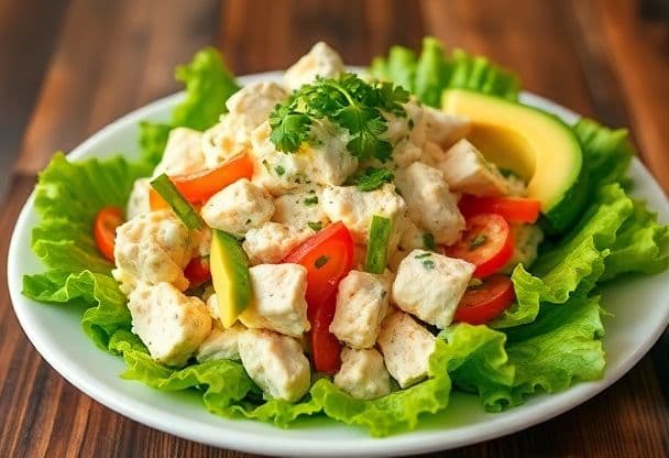 Snel en Romig: Kipsalade met Avocado in 20 Minuten