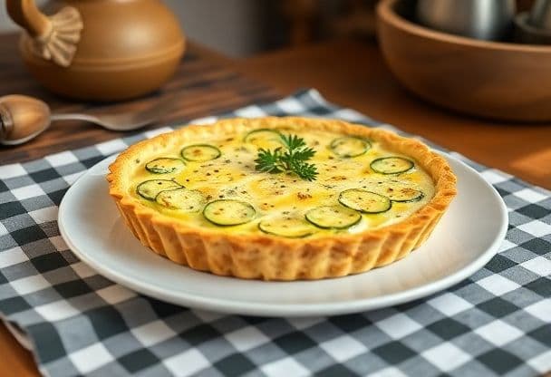 Snelle Romige Plaattaart met Courgette en Ricotta in 30 Minuten