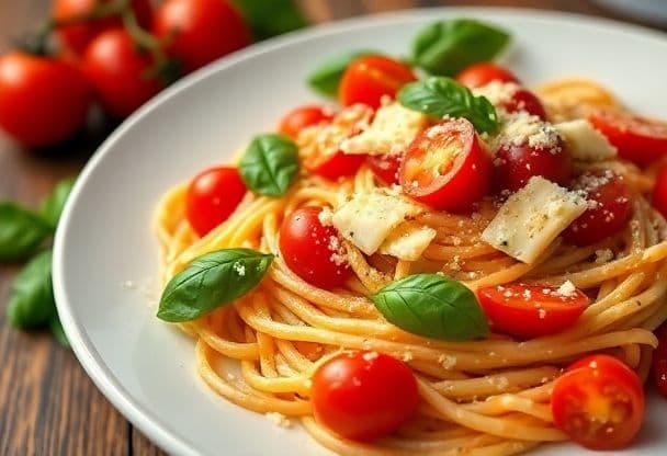 Romige Tomaat Basilicum Pasta in 20 Minuten