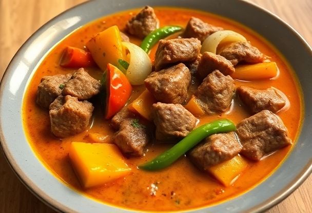 Rundvlees Curry met Kokosmelk