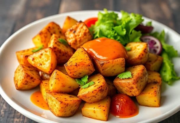 Aardappeltjes met Satésaus
