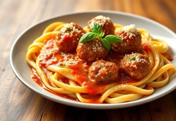 Snel Gekruide Gehaktballetjes in Romige Tomatensaus