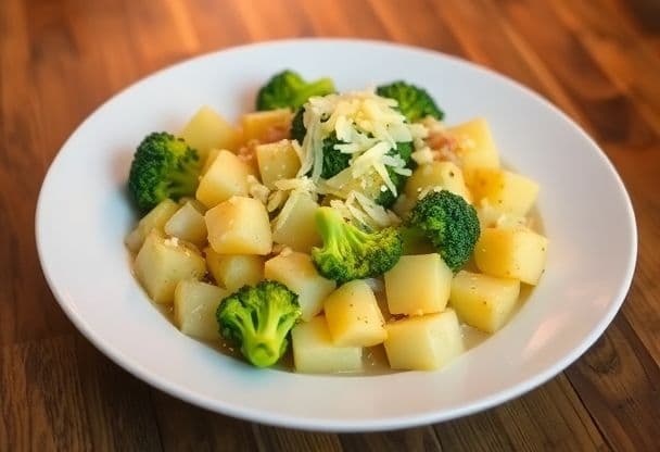 Snelle Aardappel en Broccoli Stoofpot