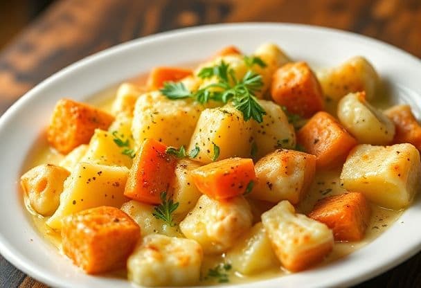 Snelle Aardappelgratin met Wortelen en Bloemkool