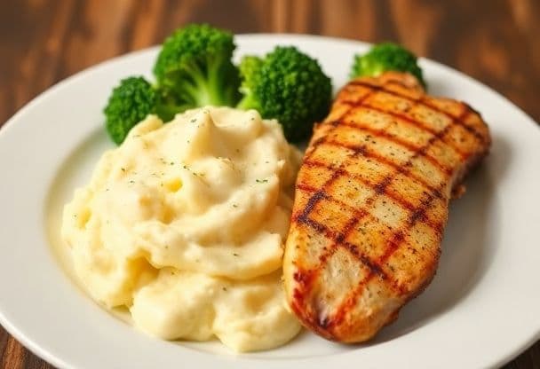 Snelle Aardappelpuree met Broccoli en Kipfilet