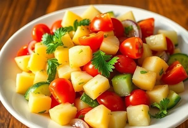 Snelle Aardappelsalade met Groenten