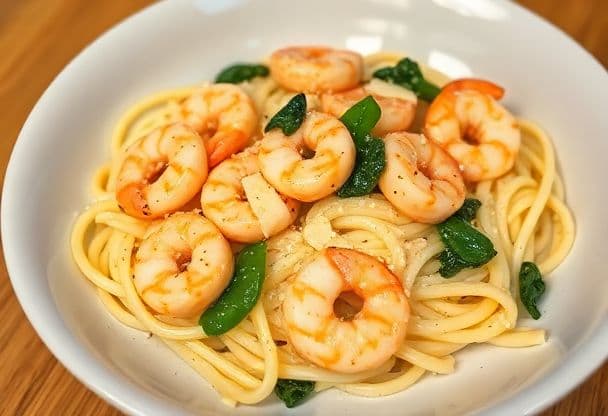 Snelle Bloemkoolpasta met Garnalen