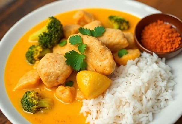 Snelle Broccoli en Kip Curry