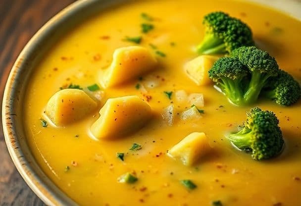 Snelle Broccolisoep met Aardappelen