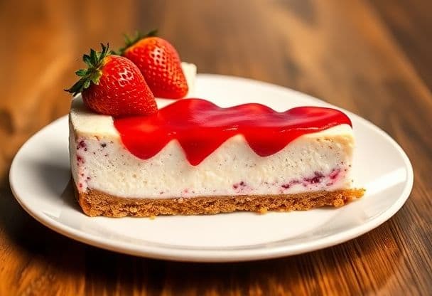 Snelle Cheesecake met Aardbeien