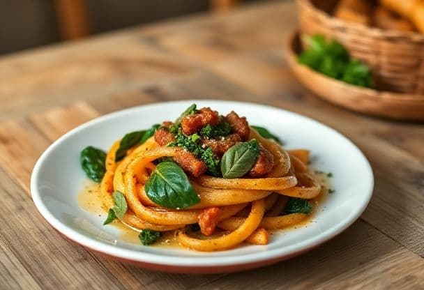 Snelle Romige Chorizo Pasta met Spinazie in 20 Minuten