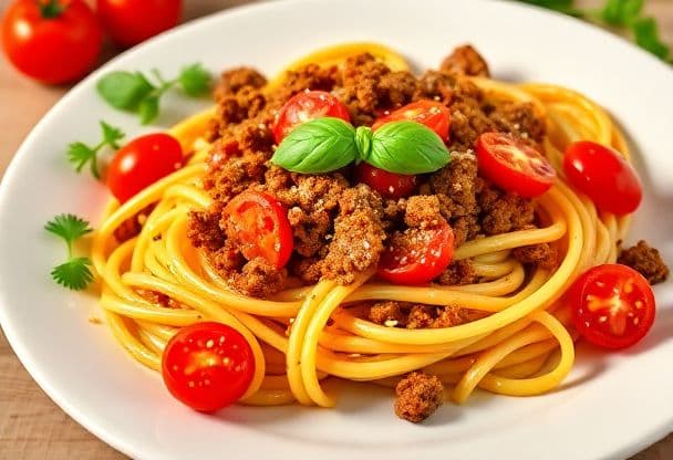 Snelle Gehakt Pasta Marinara in 20 Minuten