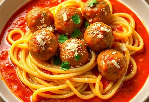 Snelle Gehaktballetjes met Pasta