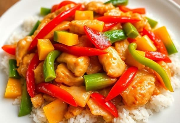 Snelle Kip en Paprika Roerbak