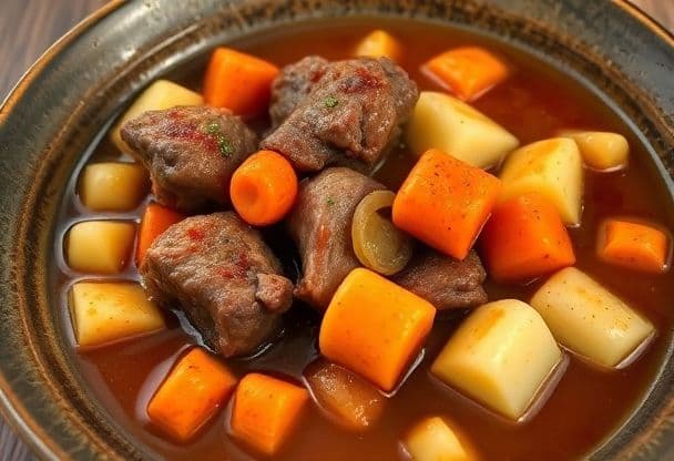 Snelle Gestoofde Lamsvlees met Groenten