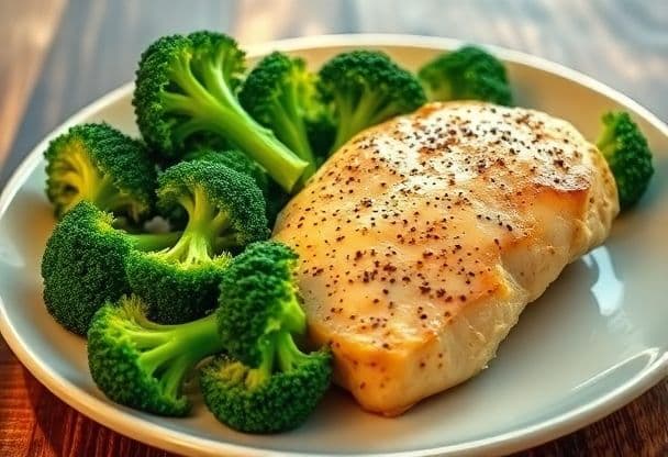 Snelle Gestoomde Broccoli en Kipfilet