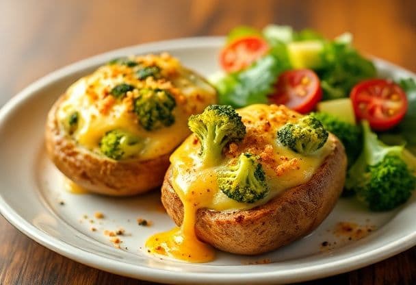 Snelle Gevulde Aardappelen met Broccoli en Kaas