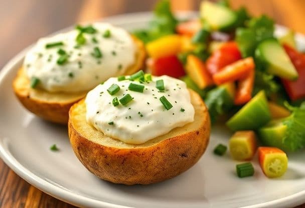 Snelle Gevulde Aardappelen met Kruidenkaas