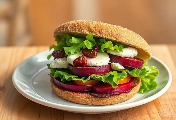 Snelle Groenteburger met Bieten en Feta