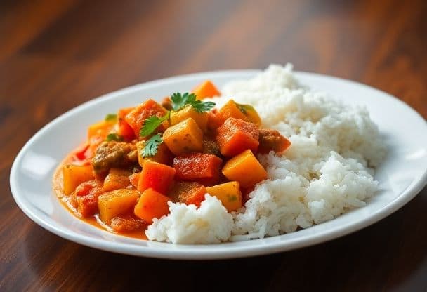 Snelle Groentecurry met Kokosmelk