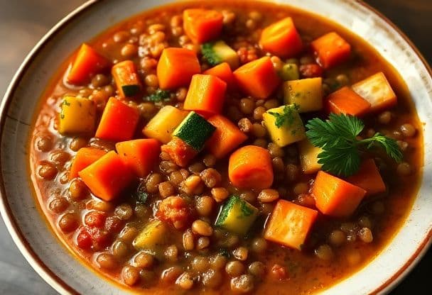 Snelle Groentestoofpot met Linzen