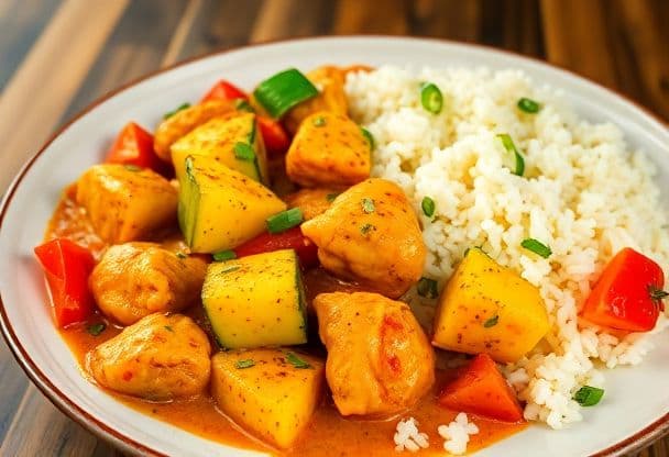 Snelle Kip Curry met Groenten