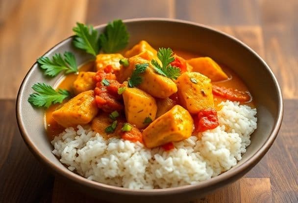 Snelle Kip Curry met Kokosmelk en Groenten