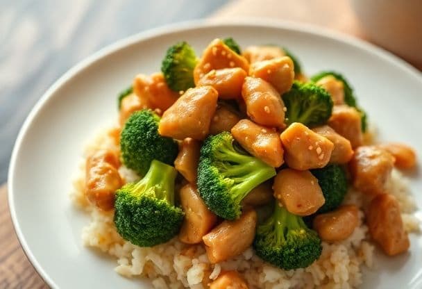 Snelle Kip en Broccoli Roerbak