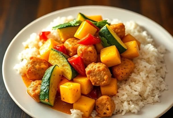 Snelle Kip Kokos Curry