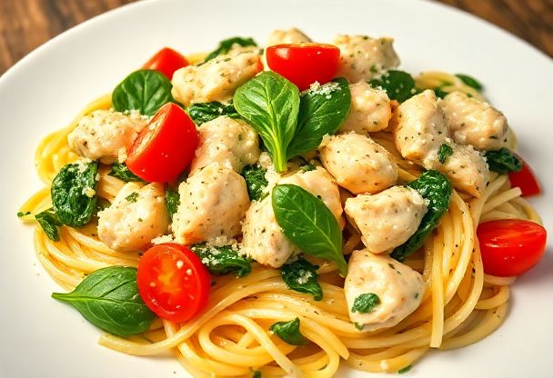 Snelle Kip Pasta