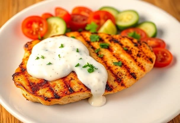 Snelle Kipfilet met Kruidige Yoghurt Saus