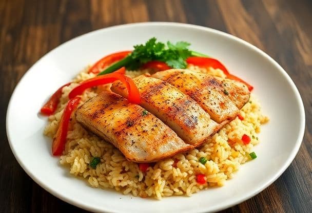 Snelle Kipfilet met Paprika en Rijst