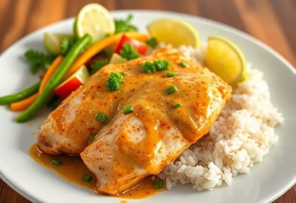Snelle Kipfilet met Pindasaus en Groenten